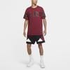 Jordan Wordmark Paris Saint-Germain Round Neck Letter Print Short Sleeve T-Shirt Men Tops Bordeaux CK9786-610