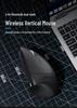 Ergonomic Bluetooth Rechargeable Wireless Mouse for Office & Home