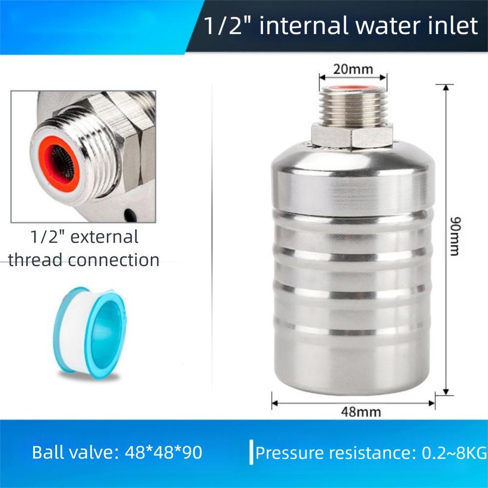 Stainless Steel Water Tank Shutoff Valve Waterproof Automatic Closing Valve  Kitchen