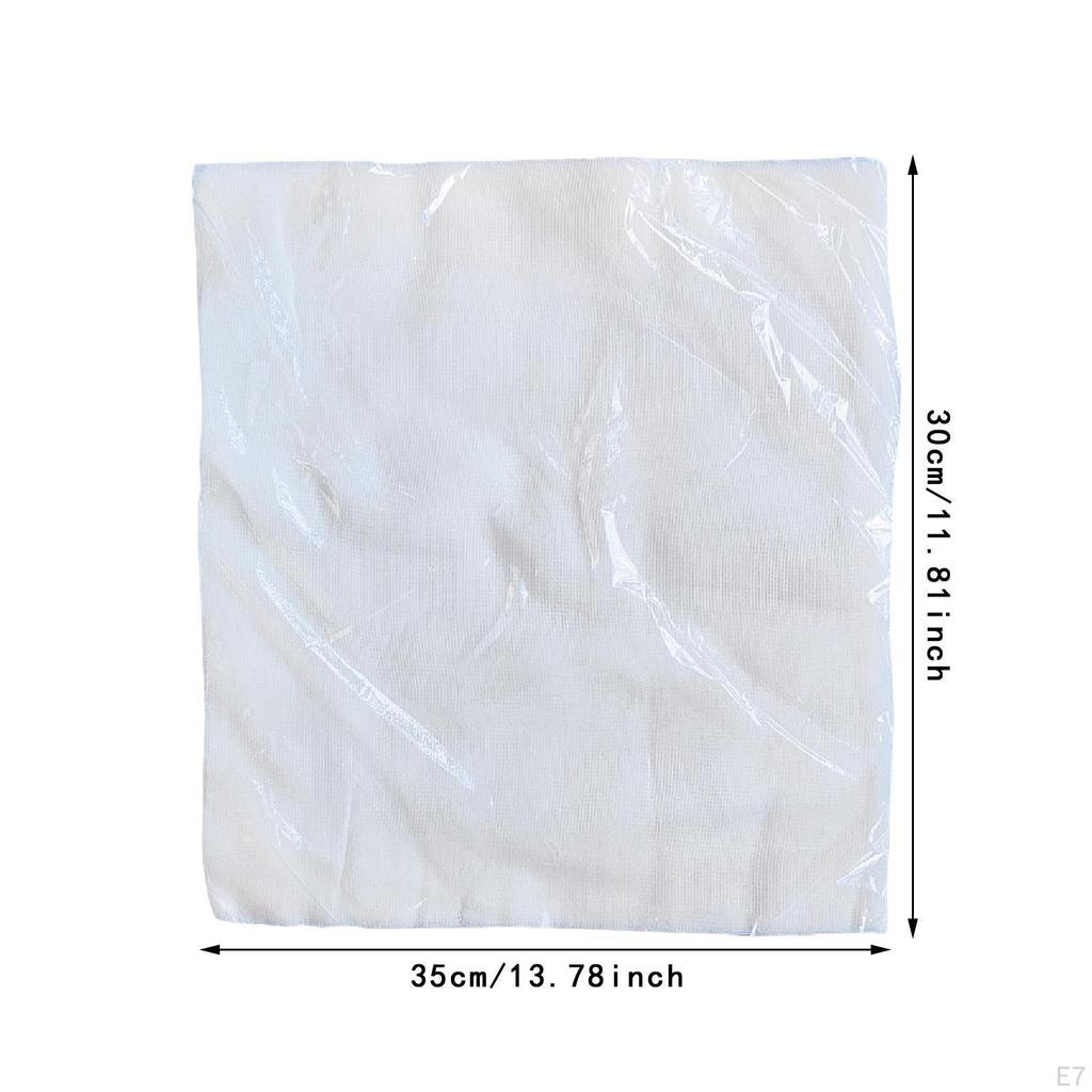 100 Pieces Gauze Face Mask Pads Paper Sheet Soft Breathable with Mesh Cotton Facial