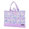 COLORFUL CANDY STYLE Lesson Bag Picture Book Bag Handbag Lesson Bag Airy Shower of Pastel Flowers N0241400 (Quilted) (Blue)
