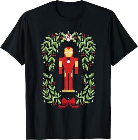 Christmas Avengers Holly Iron Unisex TShirt Unisex3 S