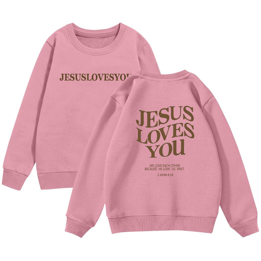 Boy And Girls Round Neck Pullovers For Kids Printed Tops