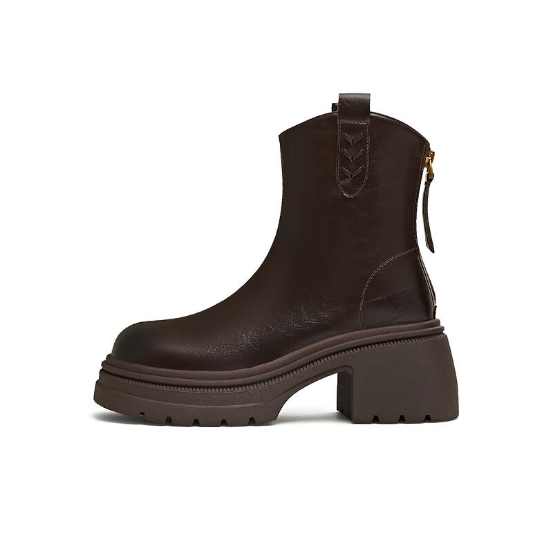Teenie Weenie Women's Retro Block Heel Ankle Boots