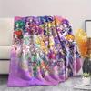 Pretty Cure Main Characters pattern Flannel Blanket, High quality Comfortable for All Seasons, Home Decor, Warmth and Comfort, Perfect for Gifts.
