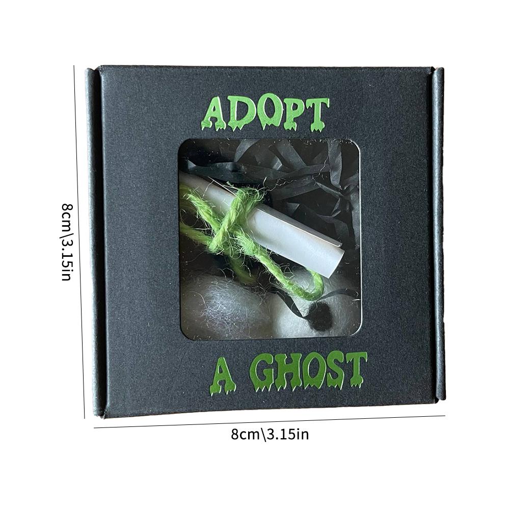 Cute Pocket Ghost Plush Toy, Adopt A Ghost Cute Halloween Pocket Ghost Plush Toy Felt Little Ghost Gift Box For Family Kids Gift
