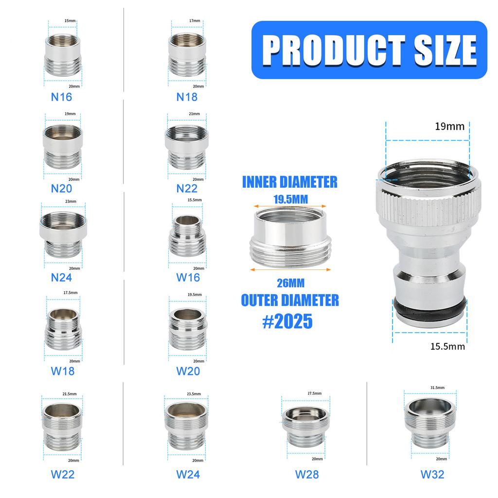 Brass Tap Connectors Hose Quick Joints Sink Faucet Adapter Garden Balcony Watering Irrigation Fitting Connection Adapter