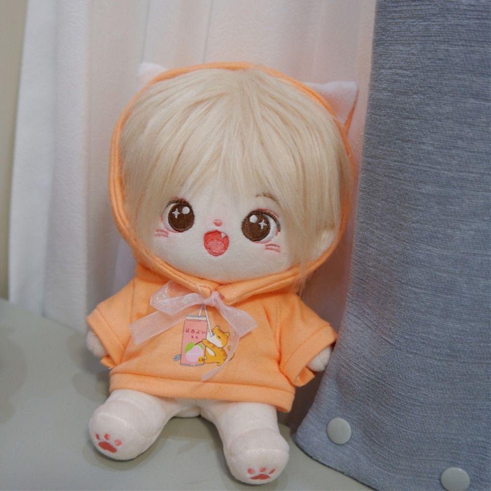 Dress Up Idol Doll Clothes Hoodie Plush Toy Clothes 20cm Cotton Doll Clothes  Doll Accessories