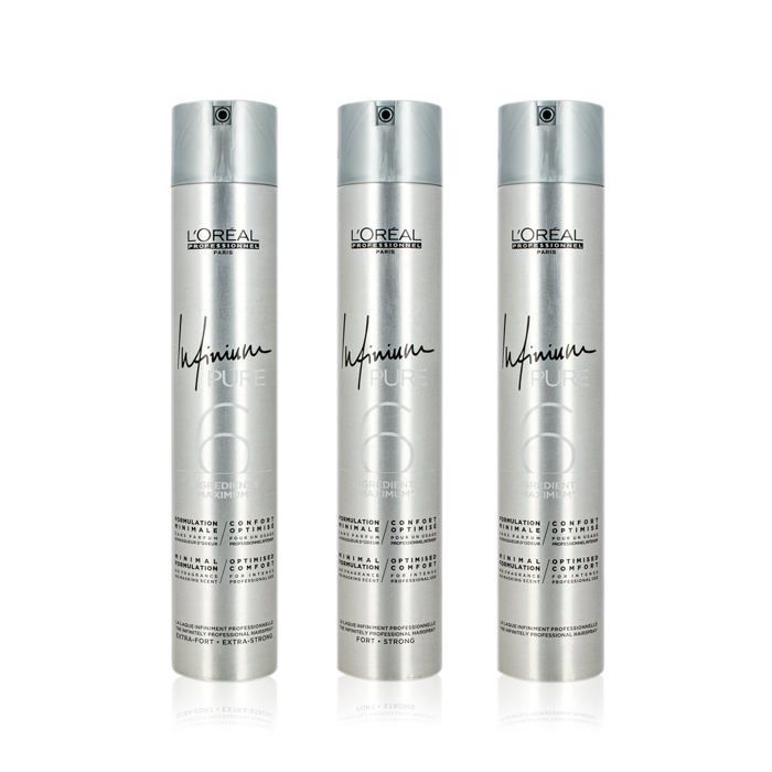 Laque - L'Oréal Professionnel - Infinium Pure - Fixation Extra Forte - 300ml - Hypoallergénique