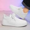Men's Sneakers Casual Sports Shoes for Men Lightweight PU Leather Breathable Shoe Mens Flat White Tenis Shoes Zapatillas Hombre
