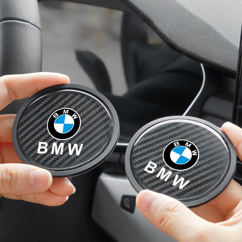 Car Water Cup Pad Rubber Mat For BMW E90 E60 E71 F30 F20 F10 E87 E92 E91 X3 Holder Coaster Auto Interior Anti-skid Cup Holders blvc18