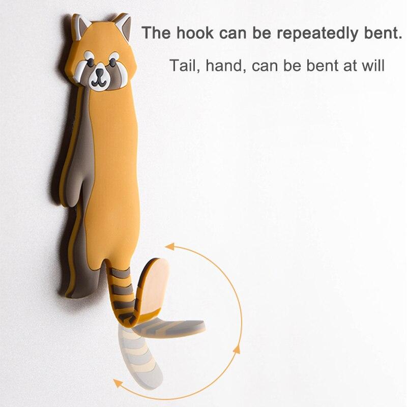 1 Pc Beautiful Animal Refrigerator Hook, Key Hook, Wall Hook, Detachable Kitchen Hook, Home Decoration Key Hook WBL