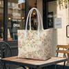 Elegant Floral Tote Bag for Daily Shopping Commute Travel Use