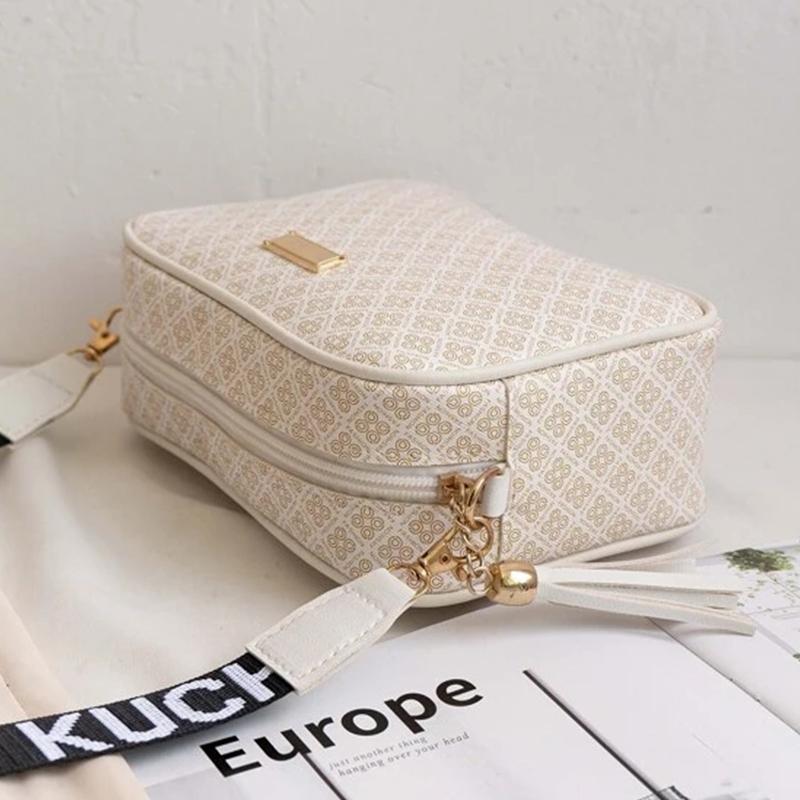 Yogodlns Мода Печать Квадратная сумка для женщин PU Кожа Плечо ...