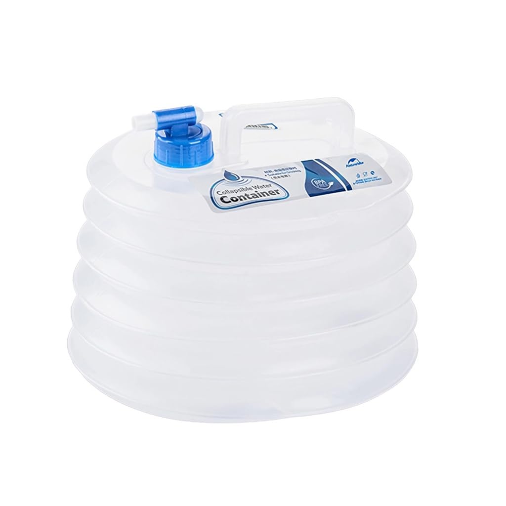 

Naturehike PE Folding Water Water Supply Foldable Water Bottle with Lever Outdoor Storage Compact Disaster Prevention Water Hiking Carrier, Bag,