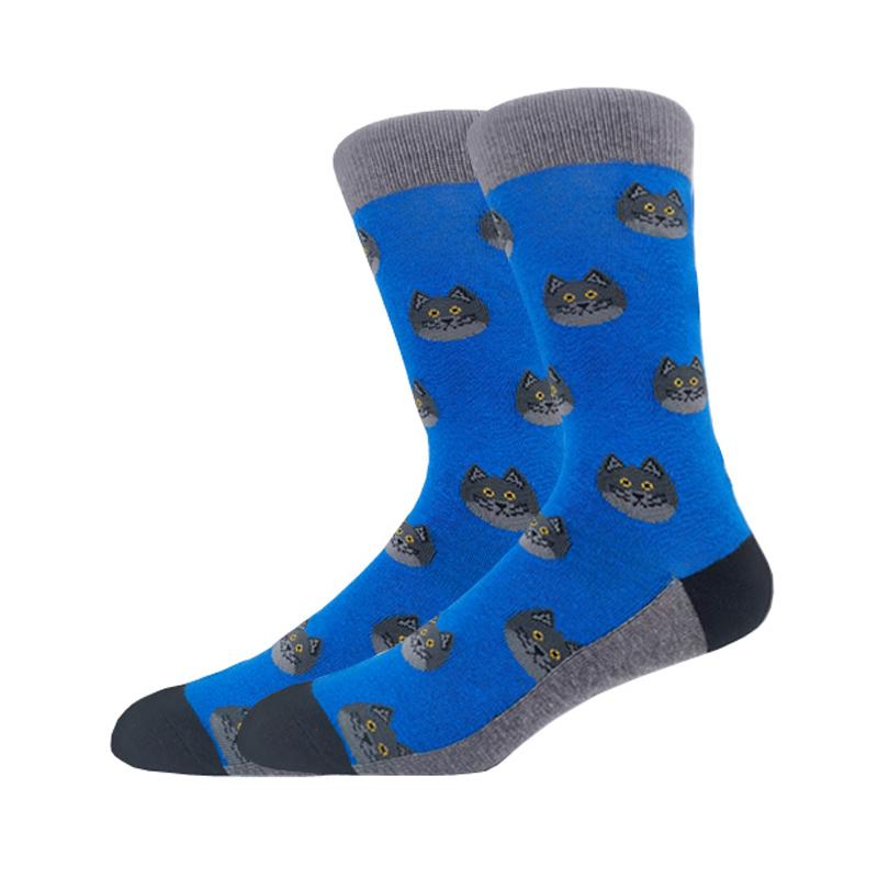 Modă Bărbați Toamnă Iarnă Șosete Skateboard Fericit Creativ Pinguin delfin rechin koala Șosete Noutate Echipaj Amuzant Șosete Bărbătești