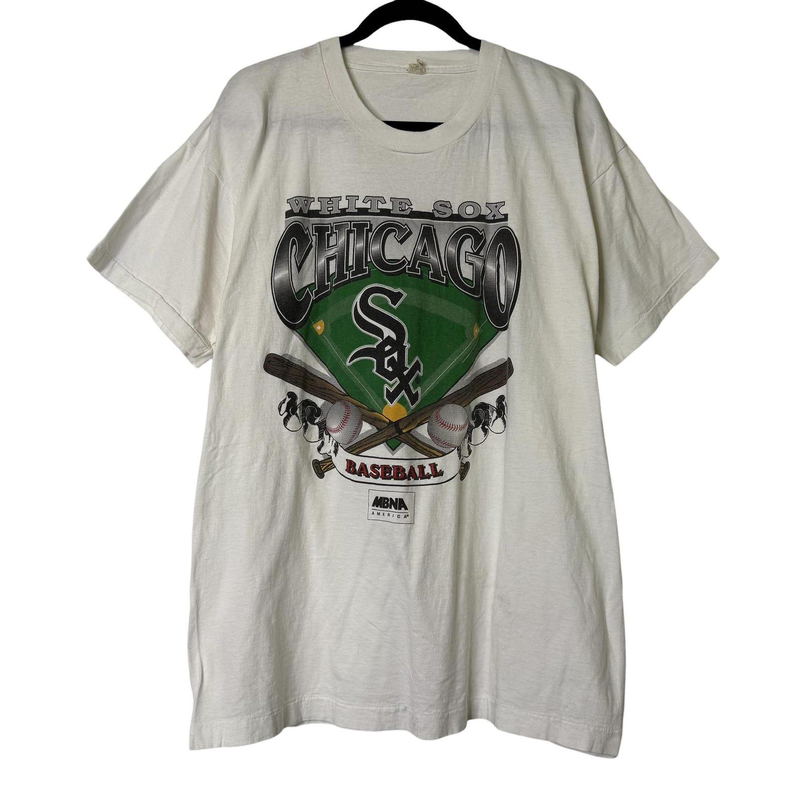 90 s Chicago White Sox T shirt Sz XL (B695) M