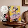 Disney Minnie Oil Painting Style Creative Pearl Painting Art 5D DIY Full Diamond Embroidery Mosaic Cross Stitch Kit Home Room Decoration