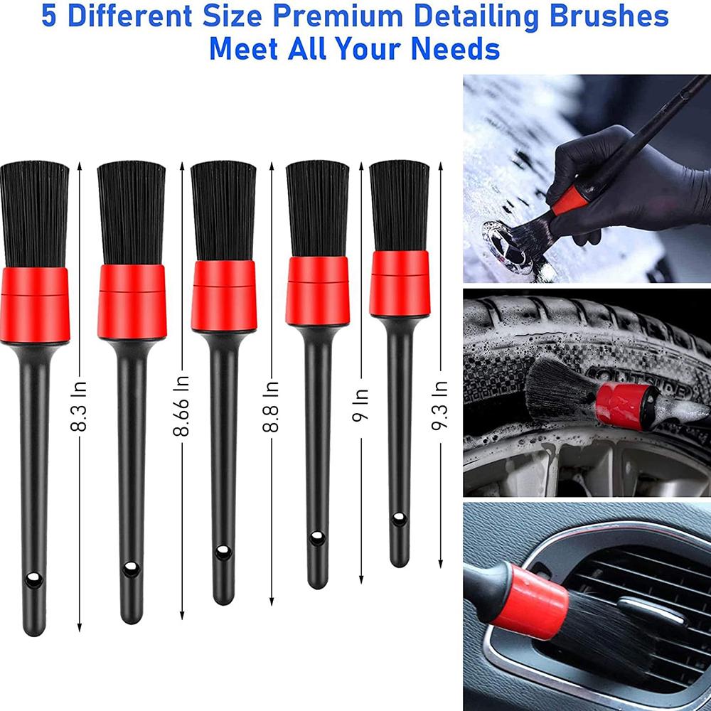 Car Detailig Brushes Set Drill Brush Attachment Set Heavy Duty Power Scrubber Brushes for Bathroom Kitchen Auto Cleaing Supplies