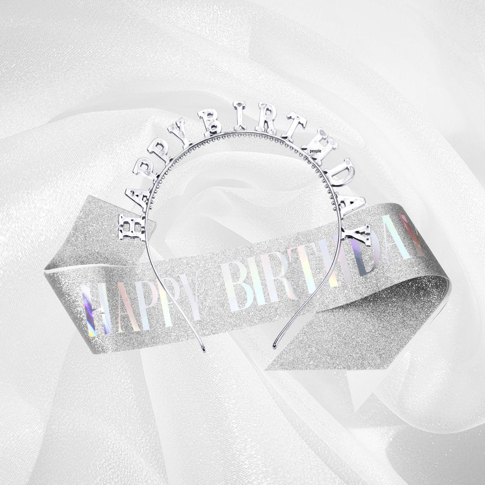 

Набор женской повязки на голову и пояса на день рождения – Счастливого дня рождения аксессуары для волос для вечеринок One Size