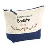 Makeup Bag - PLANETEE - Top Badist - Large Size - Cotton - HD Printing, Made In France