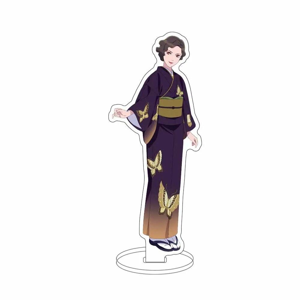 Seksowne anime stojak Watashi No Shiawase Na Kekkon Kudou Kiyoka moje szczęśliwe małżeństwo Saimori Miyo wyświetlacz dekoracja stołu wentylator zbieraj