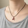 Cool Bowknot Pendant Necklace Sweet Clavicle Chain Creative Leather Rope Necklace  Y2K Party