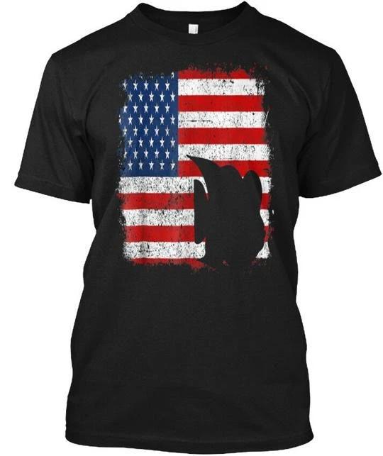 Patriotic Flowerhorn American Flag Vinta T shirt Made in the USA Size S to 5XL 4XL