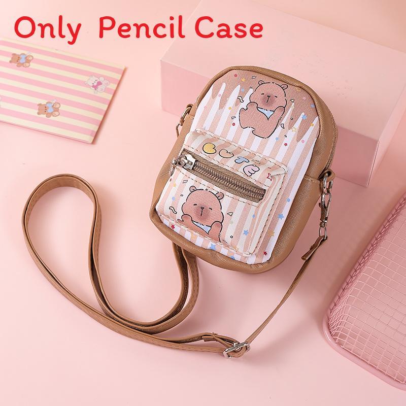 Pu Coin Purse With Zipper And Shoulder Strap For Girls And Teenagers