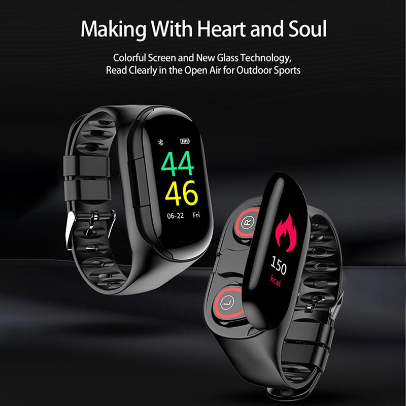 AI Smart Watch With Bluetooth Earphone Heart Rate Monitor Wristband Long  Time Standby Sport Watch günstig kaufen — Preis, kostenloser Versand, echte  Bewertungen mit Fotos — Joom