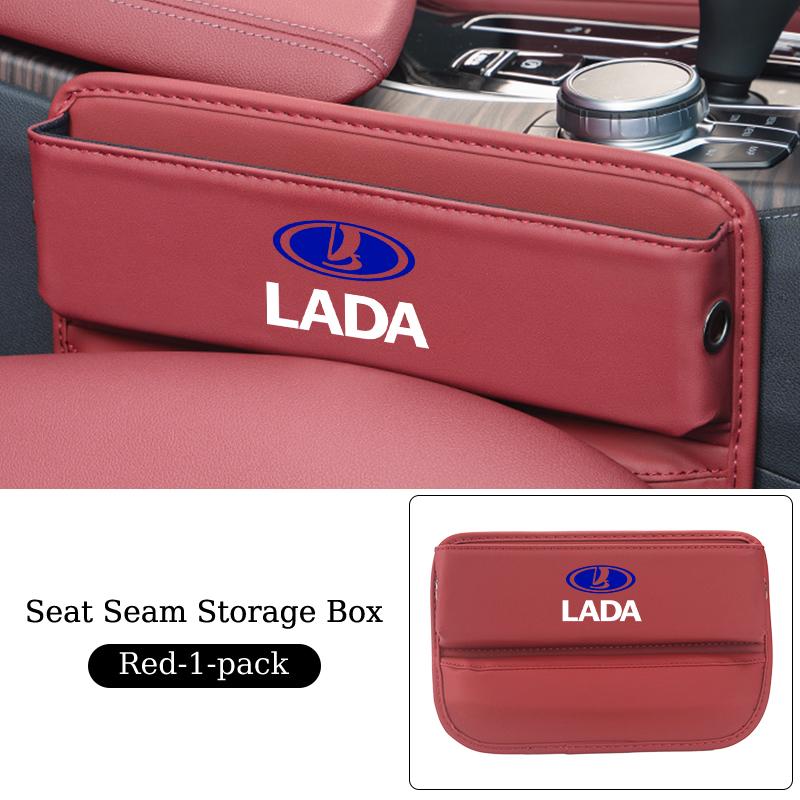 Auto PU-Leder Sitzspalt Aufbewahrungsbox Konsolen-Seitenfach Für Lada Vesta Niva Samara Kalina Largus Priora Xray Granta