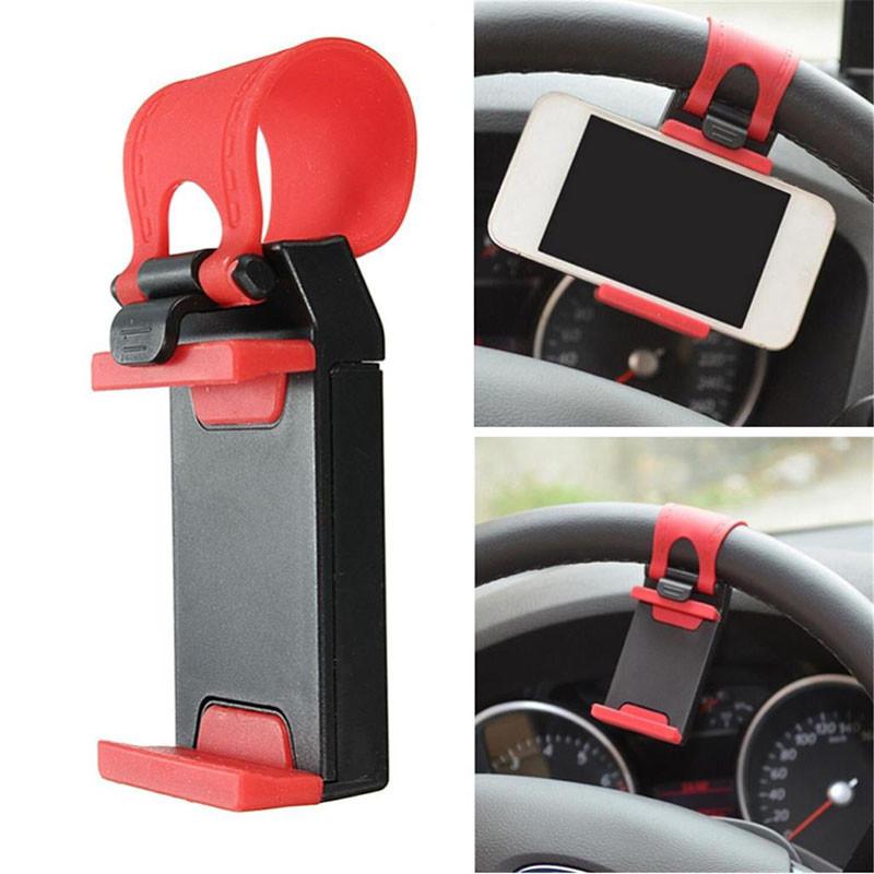 Red Lazy Car Steering Wheel Phone Holder Universal Plastic Wholesale
