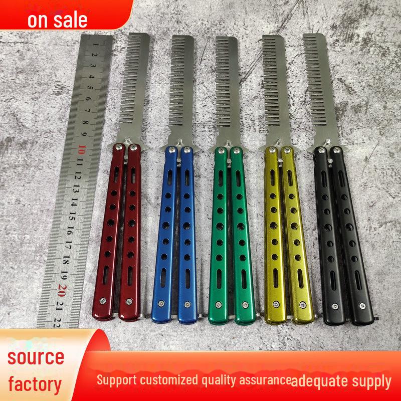 "Colorful Foldable Butterfly Comb for CS:GO Practice and Exercise"