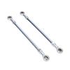1 Pair 255mm Steering Tie Rod Kit Steel Alloy 8mm Ball Joint Tie Rod End Assembly for Go Kart Drift Trike ATV Quad Mini
