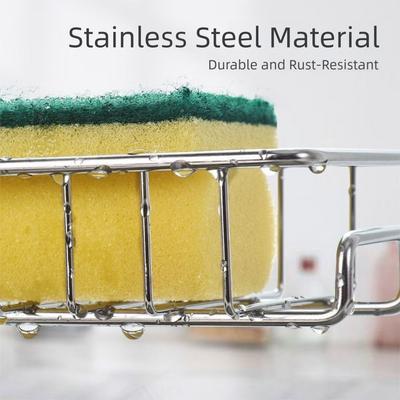 High Quality Stainless Steel Sink Drain Rack Adjustable Rack Storage Shelf Faucet Holder Sponge Storage Rack Kitchen Accessories