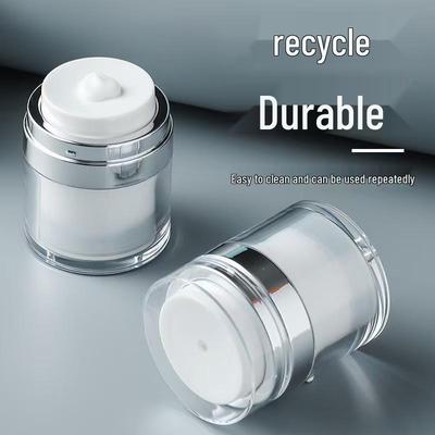 15ml/50ml Weiß Silber Acryl Vakuum-Pumpflasche für Creme und Lotion