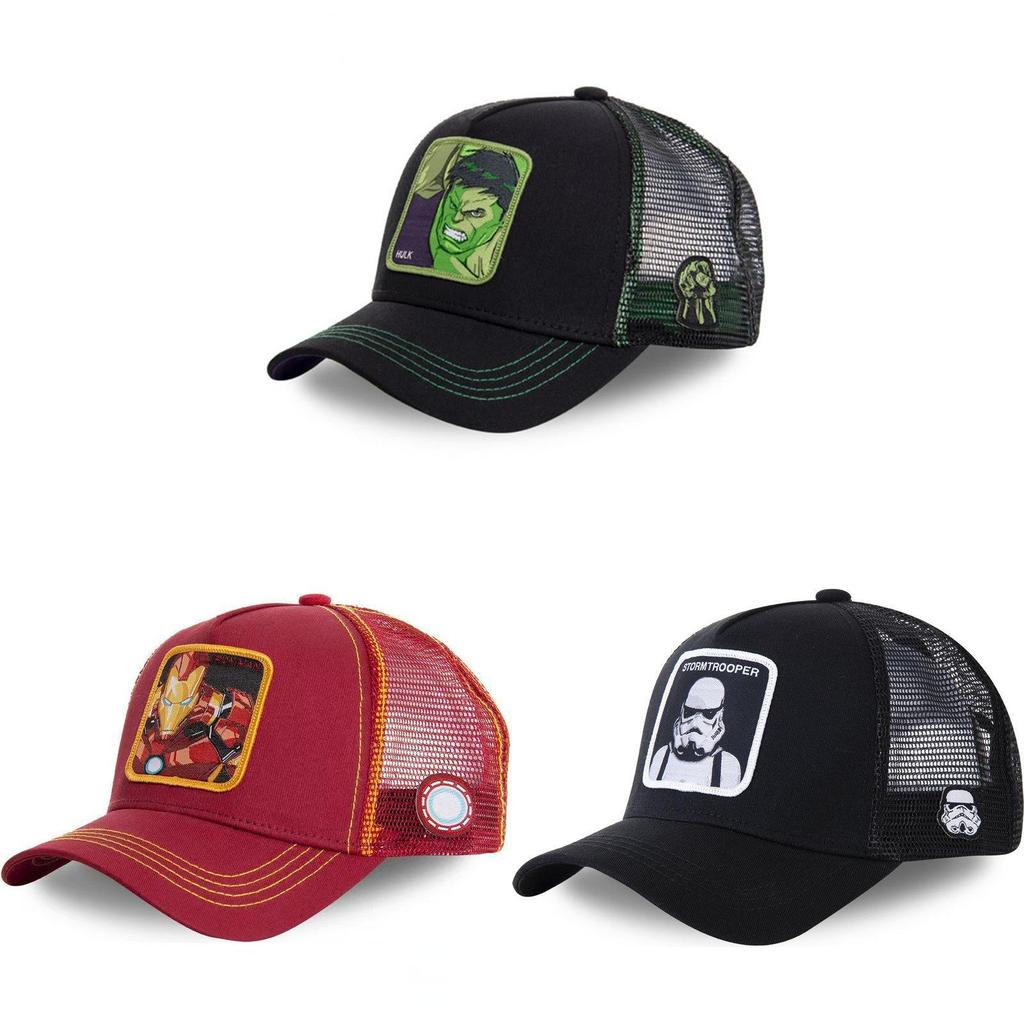 Cappellino in Cotone Ricamato Marvel Spiderman con Visiera Parasole e Ventilazione per Uso Quotidiano