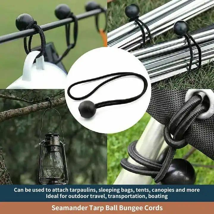 Car Storage Elastic Bungee Cord Tent Fixing Rope with Ball Binding