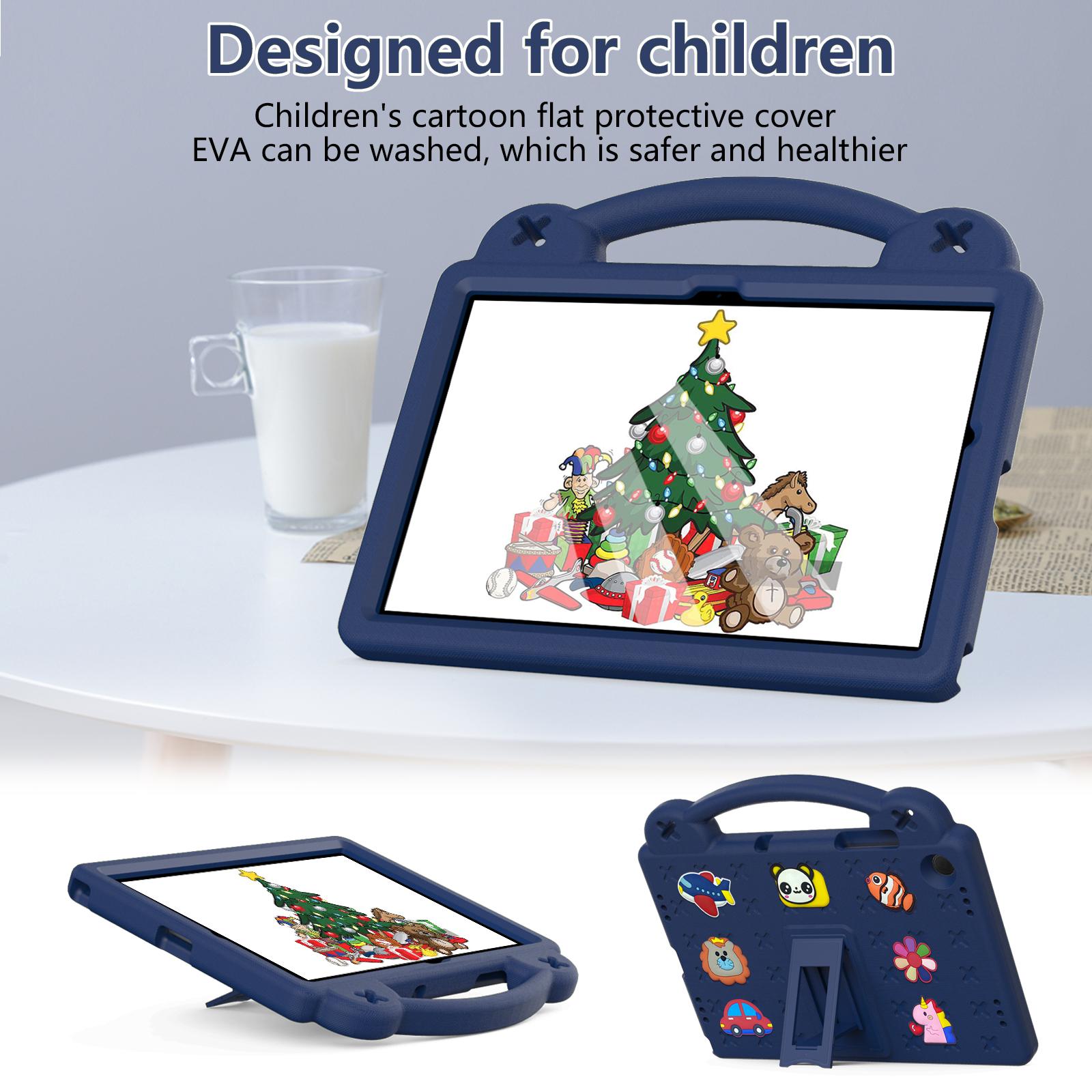 

For Samsung Galaxy Tab A9+ Case EVA Protective Tablet Cover Kids Friendly Grip Handle Kickstand Case Sky Blue