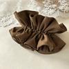 Minimalist Solid Color Scrunchies Large Hair Tie for Women Aesthetic Office Chic Hair Accessory