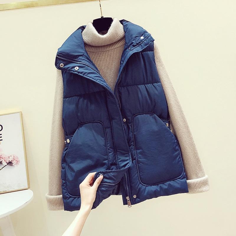 Down Cotton Vest Sleeveless for Women