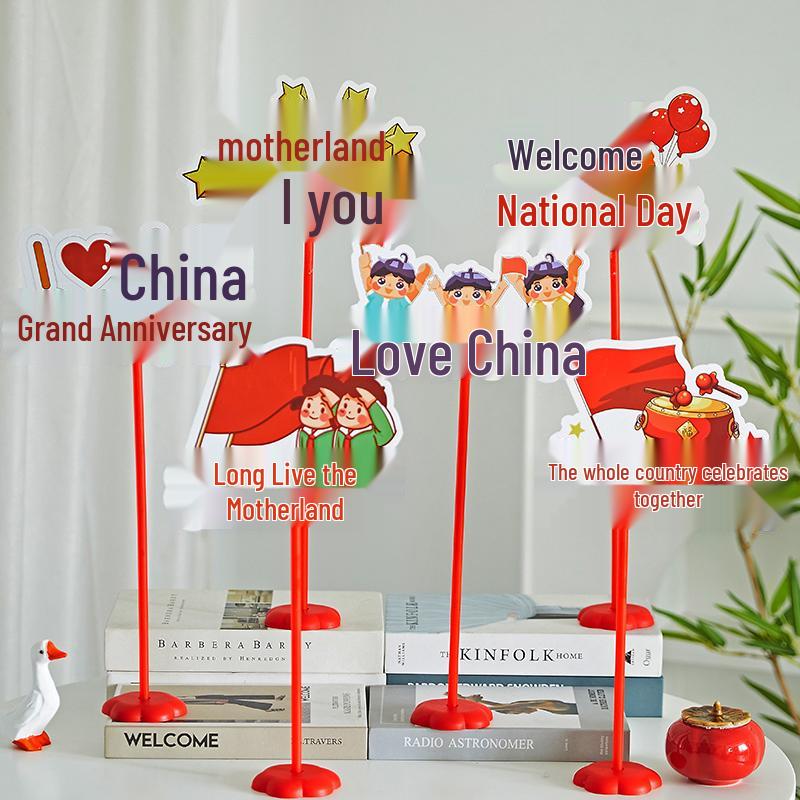 2025 Mid-Autumn Festival & National Day Cat Decor Sign for Shopping Mall & Store Counter Display