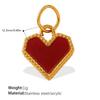European & American Heart Pendant Necklace & Bracelet Set, Stainless Steel 18K Colorfast Jewelry for Women