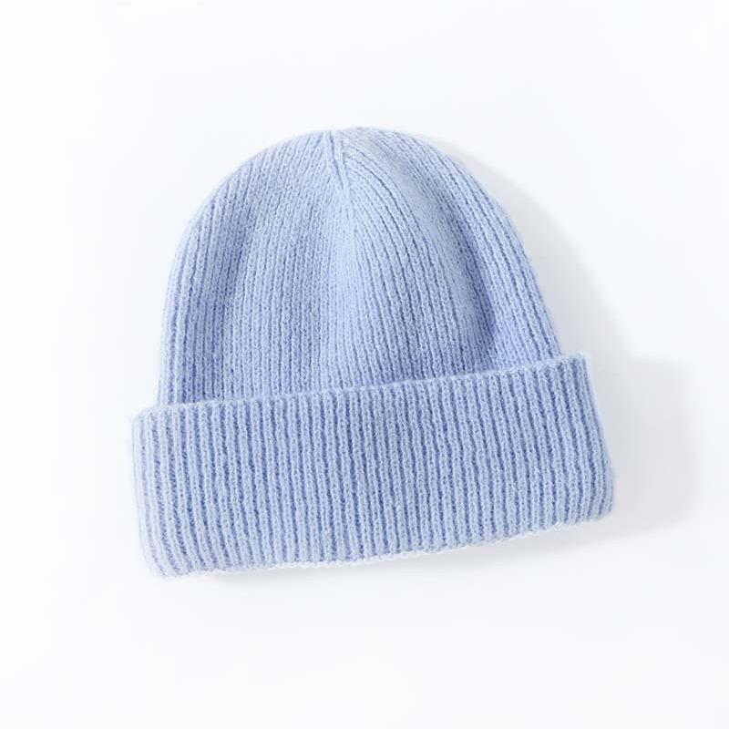 Winter New Style High-end Imitation Cashmere Warm Thickened Knitted Hat Fashionable Versatile Adult Hat