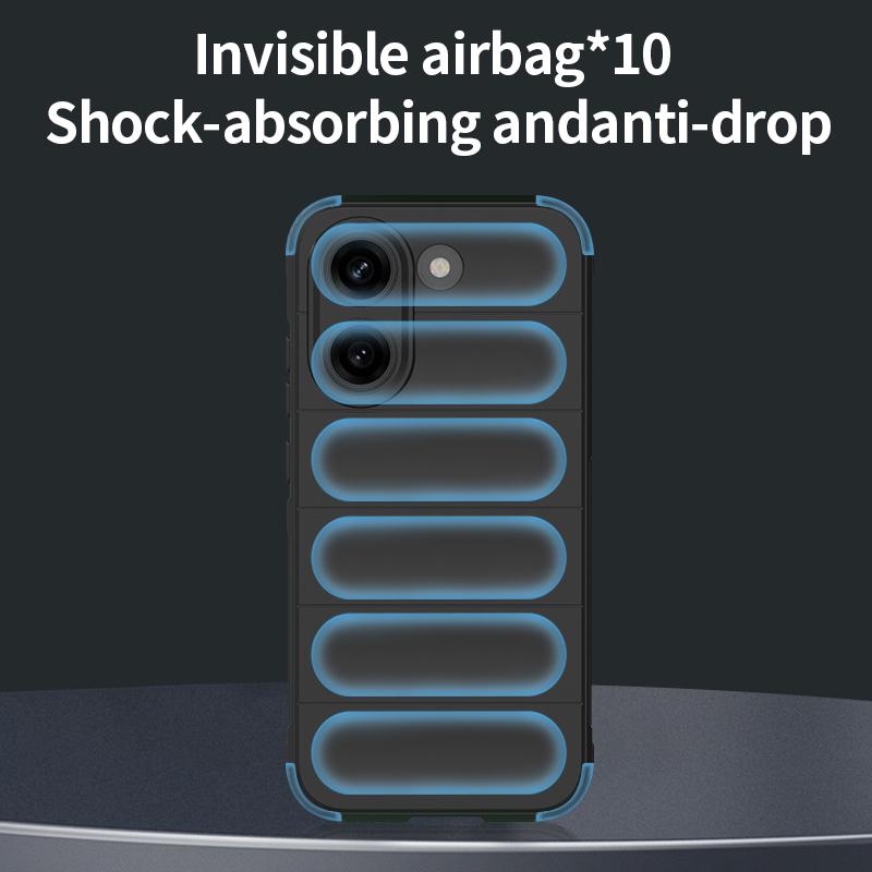 For Poco X8 Pro Case Anti-slip Grip Anti-Fingerprint Airbag Shockproof Soft Silicone TPU Full Protection Back Cover