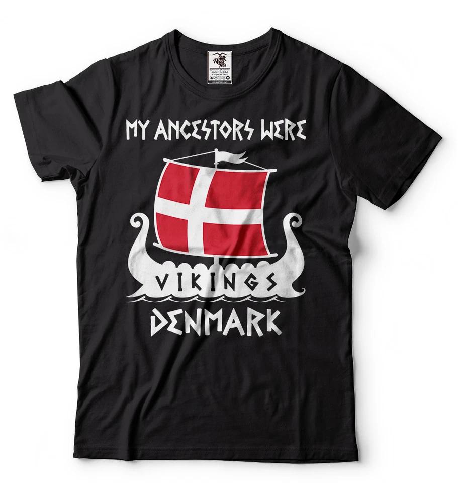 Vikings Denmark Heritage T-T-shirt Viking Ancestor Vikings Fan T-T-shirt Cool Gift XL