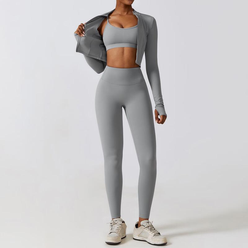 

OEING Women s Quick-Dry Yoga & Fitness 3-Piece Set M