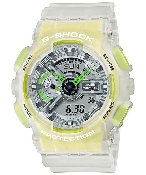 

Casio G-SHOCK Men s Resin 200M Water Resistant Digital Shock Resistant Quartz Watch GA-110LS-7A белый
