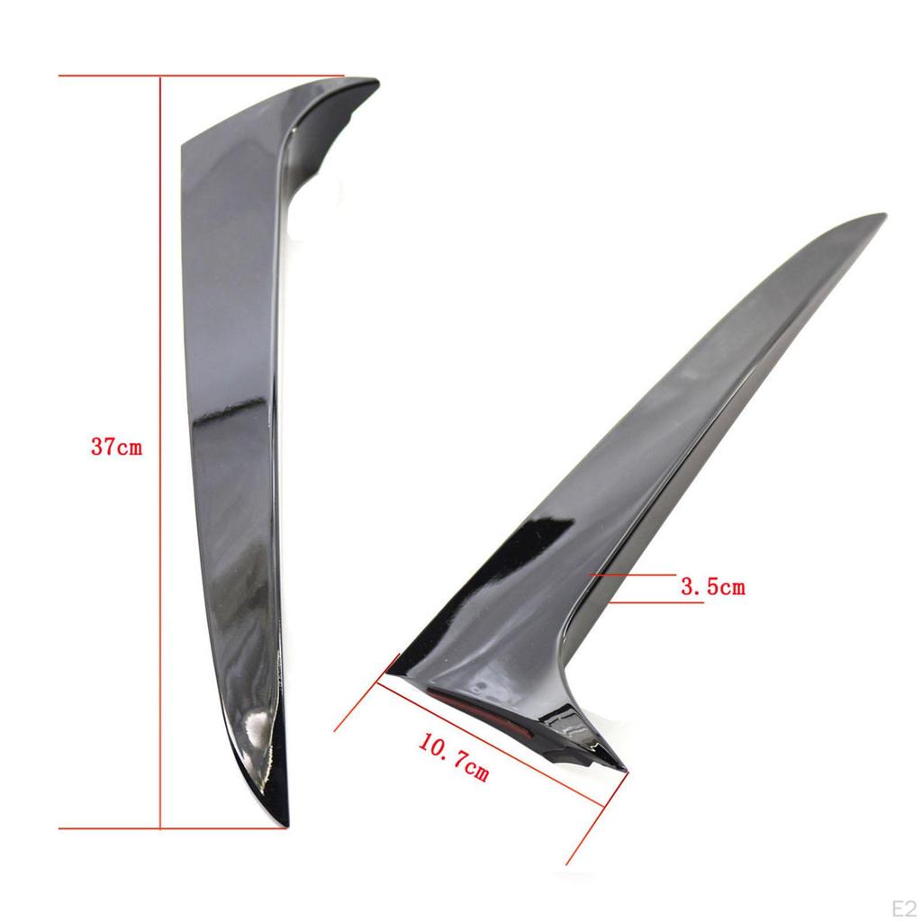 2x Rear Window Side Spoiler Wing for x3 Accessories Gloss Black Durable