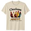 Chickens Original FreeRange Thinkers Animal Pun Graphic TShirt